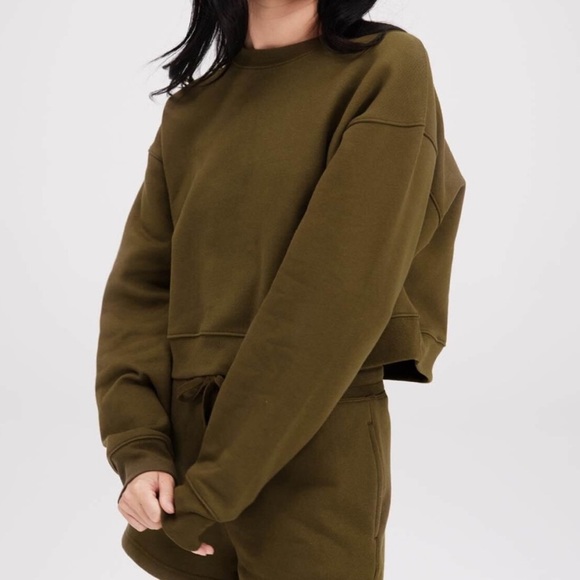 Girlfriend Collective Pullover Crewneck Sweatshirt - Picture 1 of 3